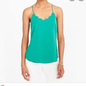 NEW j crew scalloped cami